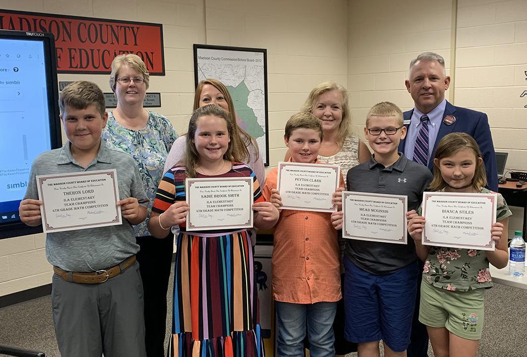 Ila students recognized for math achievement